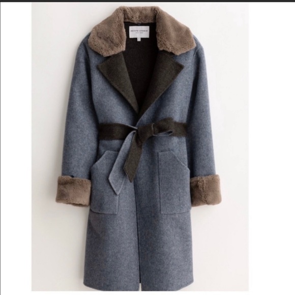 Petite Studio Reversible Elsa Wool Coat - Picture 1 of 9